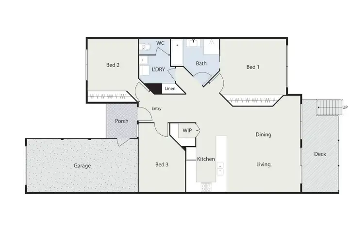 Floorplan of Homely townhouse listing, 11/11 Togo Place, Gordon ACT 2906