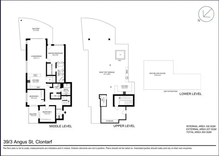 Floorplan of Homely apartment listing, Level 7/39/3 Angus Street, Clontarf QLD 4019