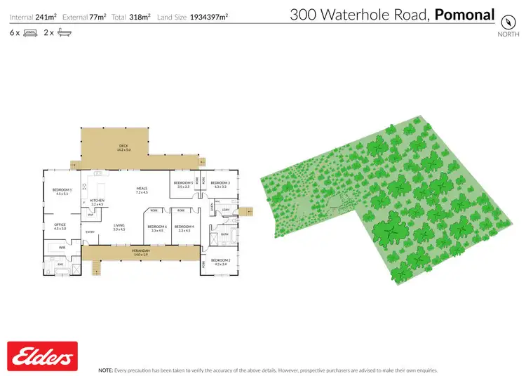 Floorplan of Homely rural property listing, 300 Waterhole Road, Pomonal VIC 3381