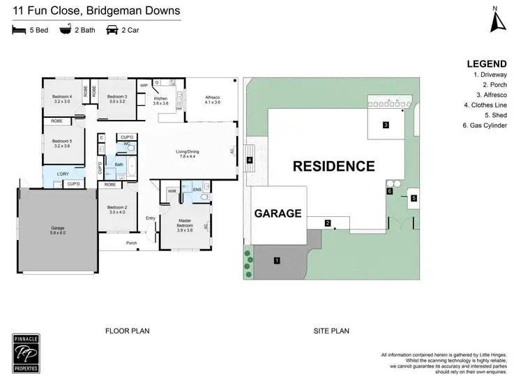 Floorplan of Homely house listing, 11 Fun Close, Bridgeman Downs QLD 4035