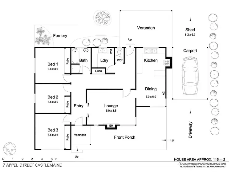 Floorplan of Homely house listing, 7 Appel Street, Castlemaine VIC 3450