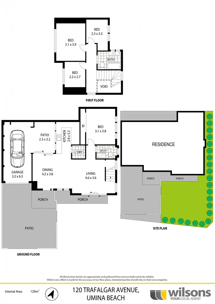 Floorplan of Homely townhouse listing, 1/120 Trafalgar Avenue, Umina Beach NSW 2257