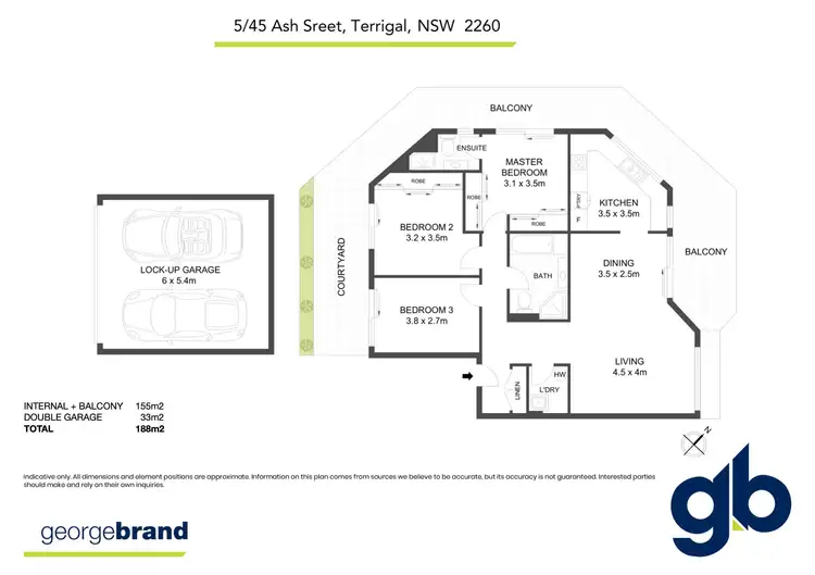 Floorplan of Homely unit listing, 5/45-47 Ash Street, Terrigal NSW 2260