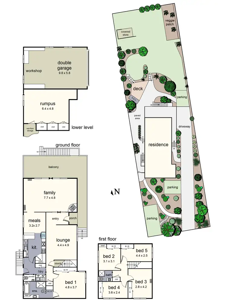Floorplan of Homely house listing, 18 Russell Street, Mount Evelyn VIC 3796