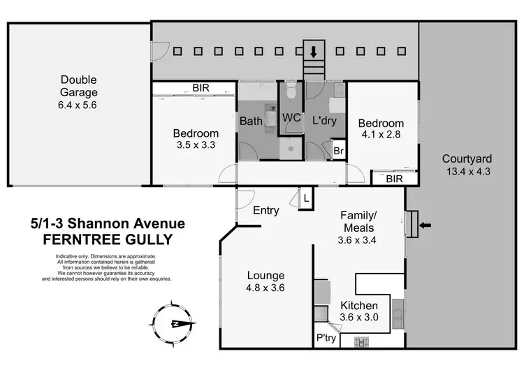 Floorplan of Homely unit listing, 5/1-3 Shannon Avenue, Ferntree Gully VIC 3156