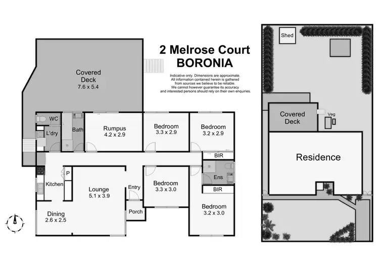 Floorplan of Homely house listing, 2 Melrose Court, Boronia VIC 3155