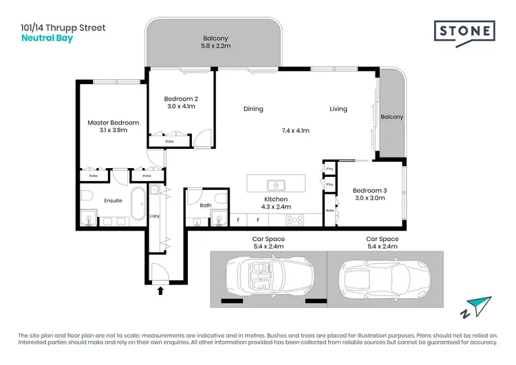 Floorplan of Homely apartment listing, 101/14 Thrupp Street, Neutral Bay NSW 2089