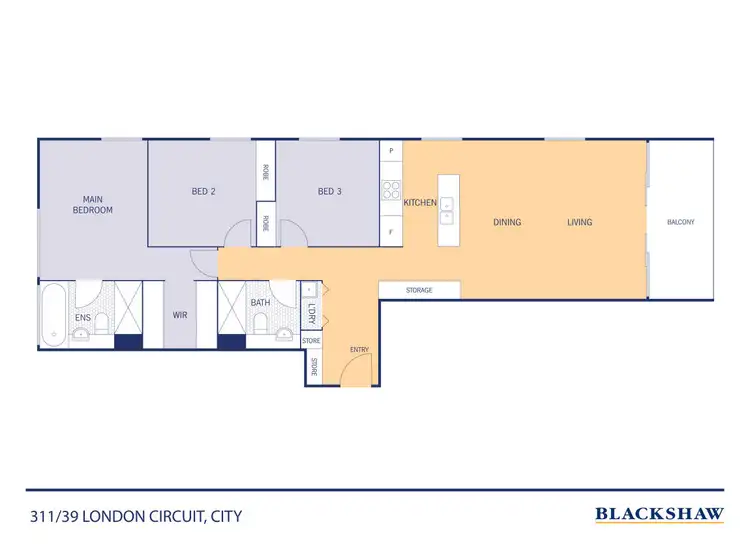Floorplan of Homely apartment listing, 311/39 London Circuit, City ACT 2601