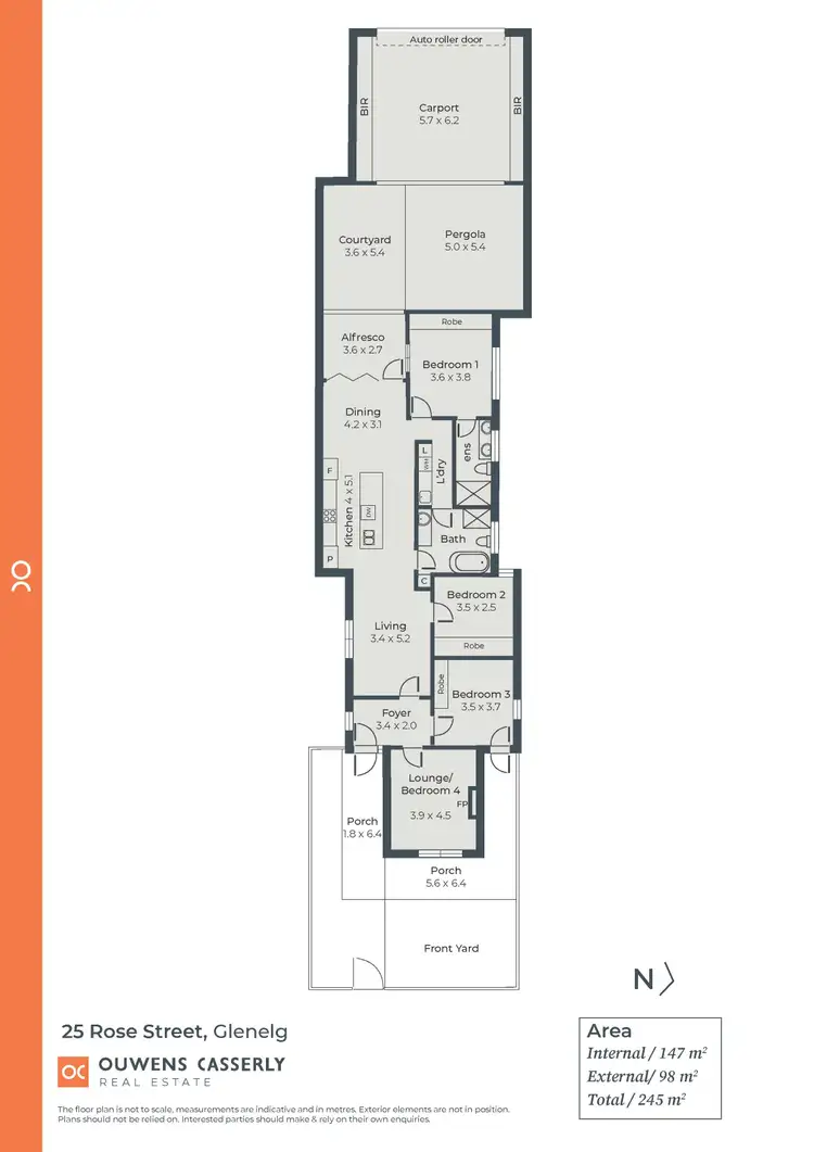 Floorplan of Homely house listing, 25 Rose Street, Glenelg SA 5045