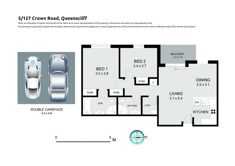 Floorplan of Homely unit listing, 5/127 Crown Road, Queenscliff NSW 2096