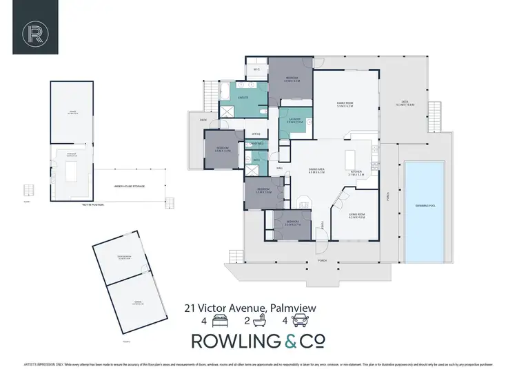 Floorplan of Homely house listing, 21 Victor Avenue, Palmview QLD 4553