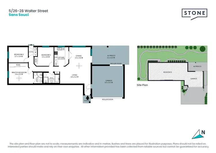 Floorplan of Homely villa listing, 5/26-28 Walter Street, Sans Souci NSW 2219