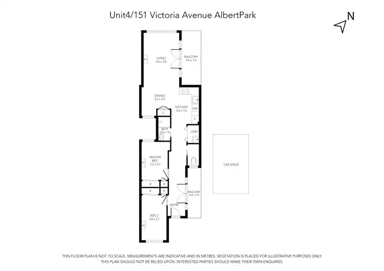 Floorplan of Homely apartment listing, 4/151 Victoria Avenue, Albert Park VIC 3206