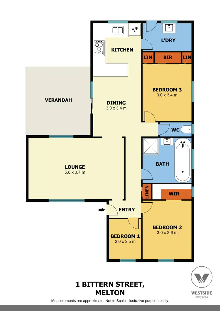 Floorplan of Homely house listing, 1 Bittern Street, Melton VIC 3337