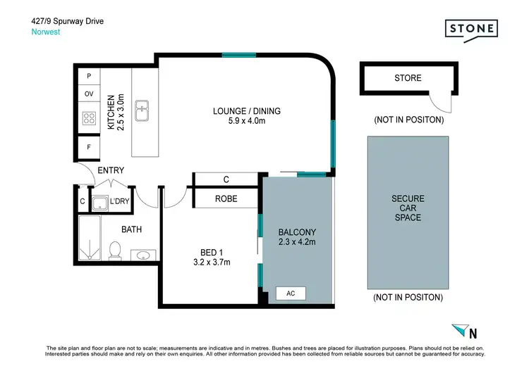 Floorplan of Homely apartment listing, 427/9 Spurway Drive, Norwest NSW 2153
