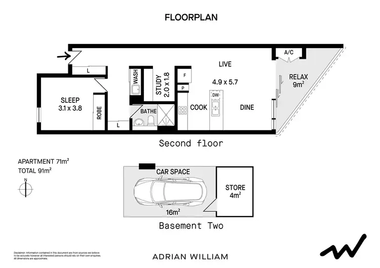 Floorplan of Homely apartment listing, 205/2 Regent Street, Petersham NSW 2049