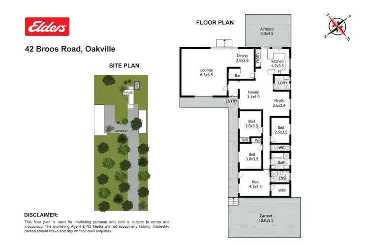Floorplan of Homely rural property listing, 42 Broos Road, Oakville NSW 2765