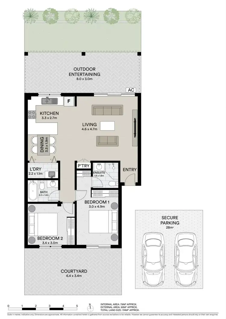 Floorplan of Homely apartment listing, 7/38-40 Clyde Street, Croydon Park NSW 2133