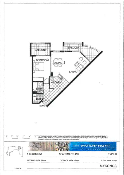 Floorplan of Homely apartment listing, 410/2 The Piazza, Wentworth Point NSW 2127
