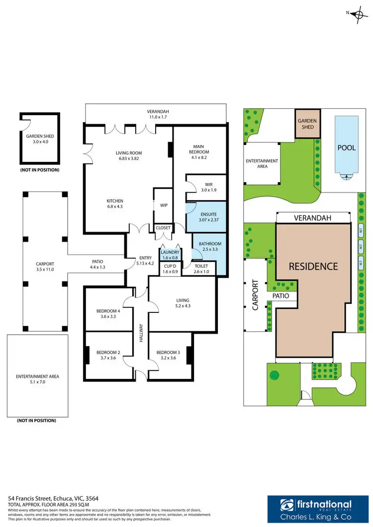 Floorplan of Homely house listing, 54 Francis Street, Echuca VIC 3564