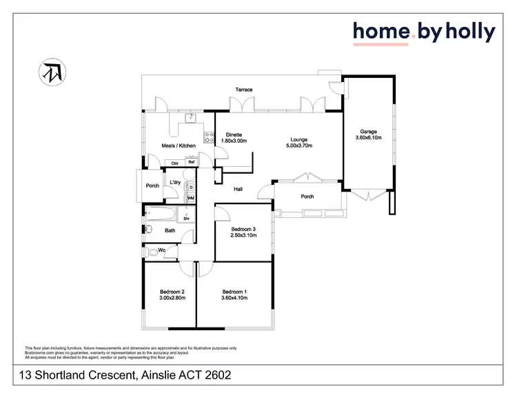 Floorplan of Homely house listing, 13 Shortland Crescent, Ainslie ACT 2602