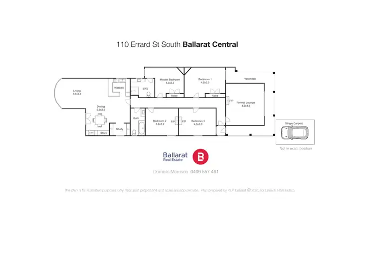 Floorplan of Homely house listing, 110 Errard Street South, Ballarat Central VIC 3350