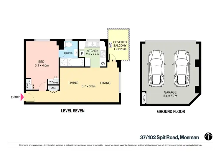 Floorplan of Homely apartment listing, 37/102 Spit Road, Mosman NSW 2088