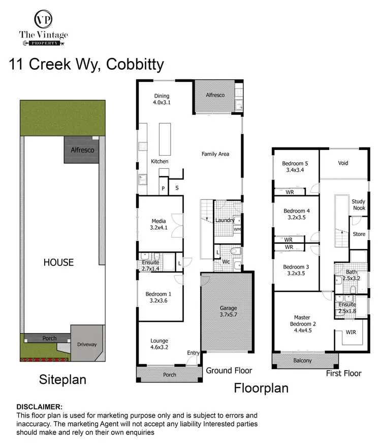 Floorplan of Homely house listing, 11 Creek Way, Cobbitty NSW 2570