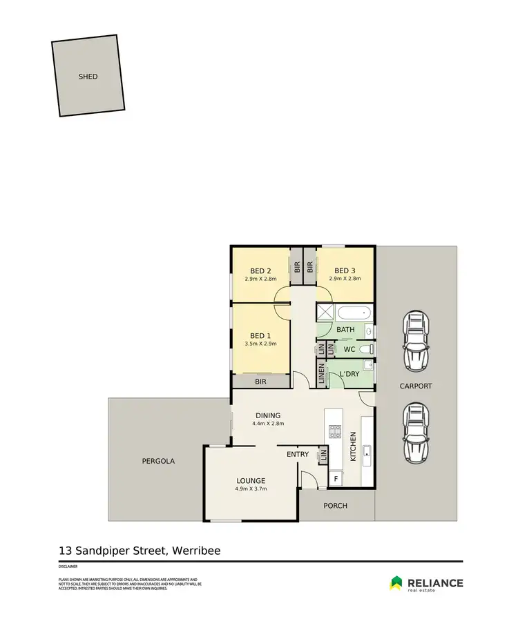 Floorplan of Homely house listing, 13 Sandpiper Street, Werribee VIC 3030