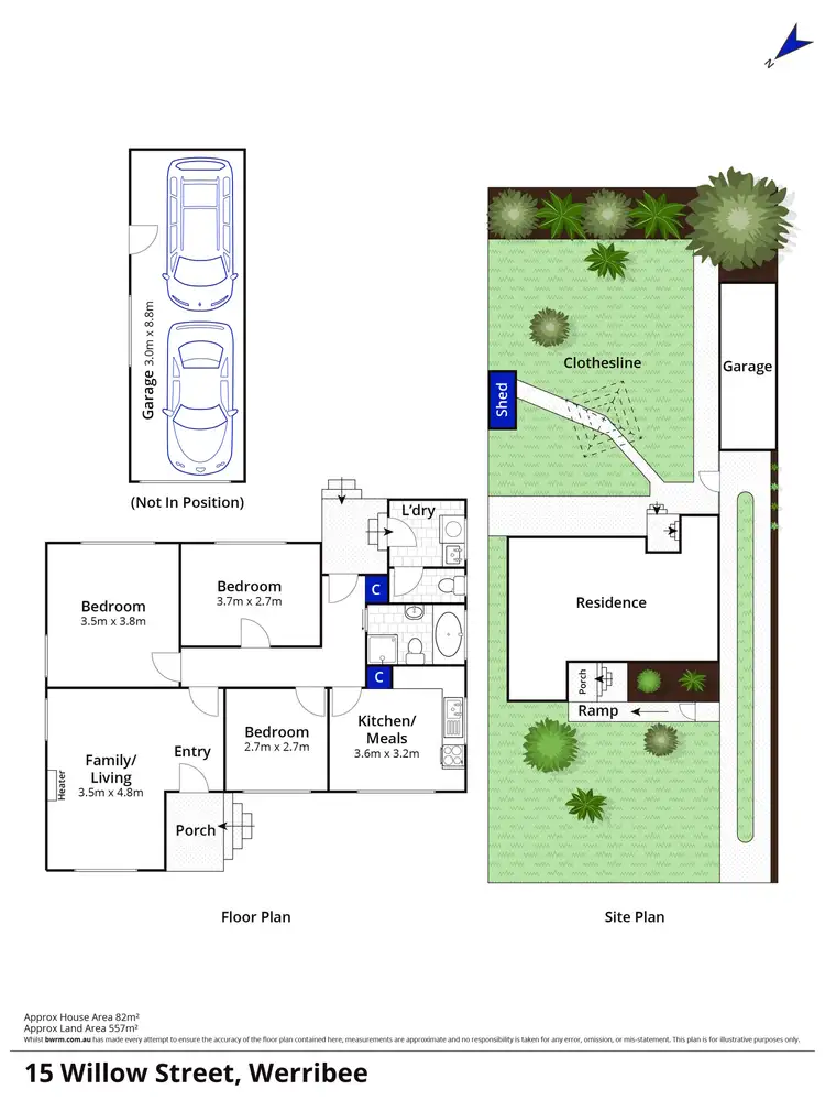 Floorplan of Homely house listing, 15 Willow Street, Werribee VIC 3030