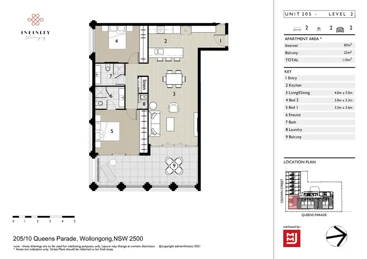 Floorplan of Homely apartment listing, 2-05/10 Queens Parade, Wollongong NSW 2500