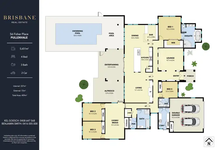 Floorplan of Homely rural property listing, 56 Fisher Place, Pullenvale QLD 4069