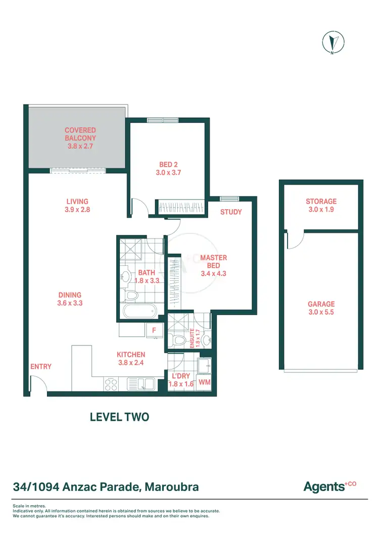 Floorplan of Homely apartment listing, 34/1094-1118 Anzac Parade, Maroubra NSW 2035