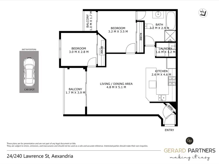 Floorplan of Homely unit listing, 24/240-256 Lawrence Street, Alexandria NSW 2015
