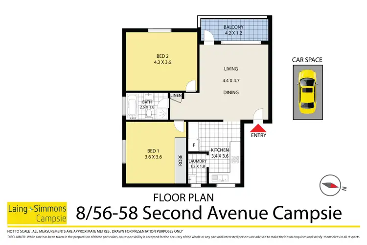 Floorplan of Homely apartment listing, 8/56-58 Second Avenue, Campsie NSW 2194