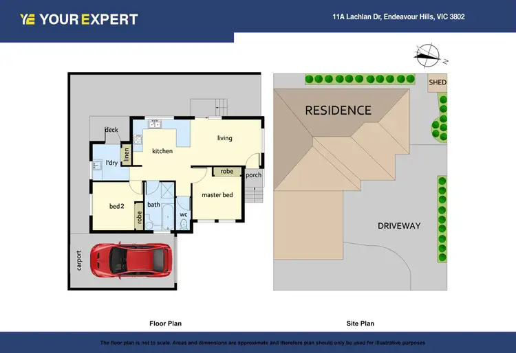 Floorplan of Homely unit listing, 11A Lachlan Drive, Endeavour Hills VIC 3802