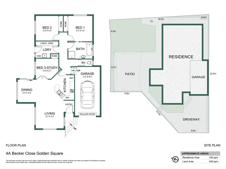 Floorplan of Homely house listing, 4A Becker Close, Golden Square VIC 3555