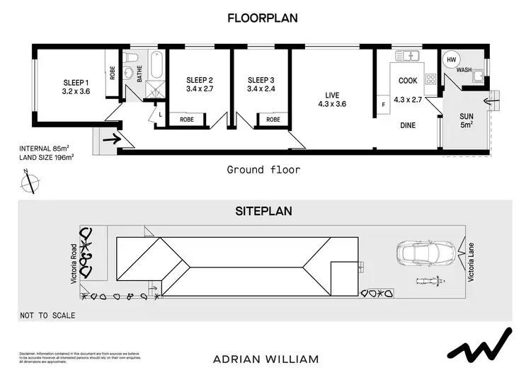 Floorplan of Homely house listing, 232A Victoria Road, Marrickville NSW 2204