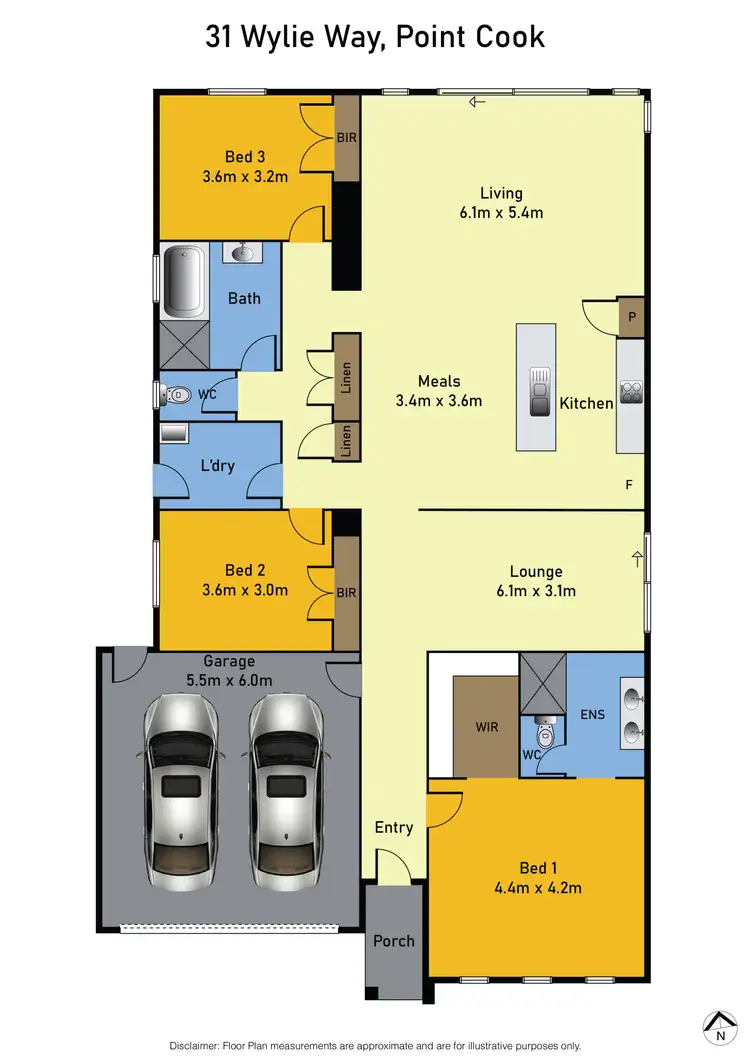 Floorplan of Homely house listing, 31 Wylie Way, Point Cook VIC 3030