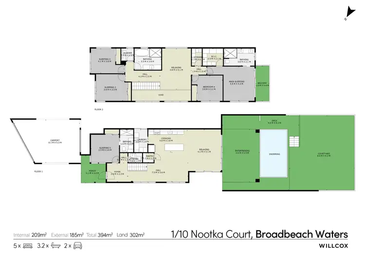 Floorplan of Homely house listing, 1/10 Nootka Court, Broadbeach Waters QLD 4218