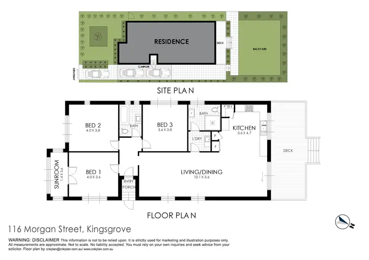 Floorplan of Homely house listing, 116 Morgan Street, Kingsgrove NSW 2208