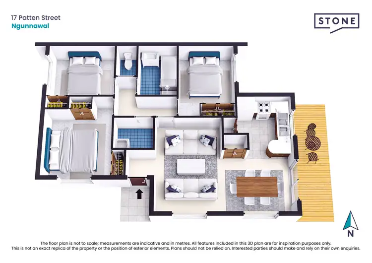 Floorplan of Homely house listing, 17 Patten Street, Ngunnawal ACT 2913