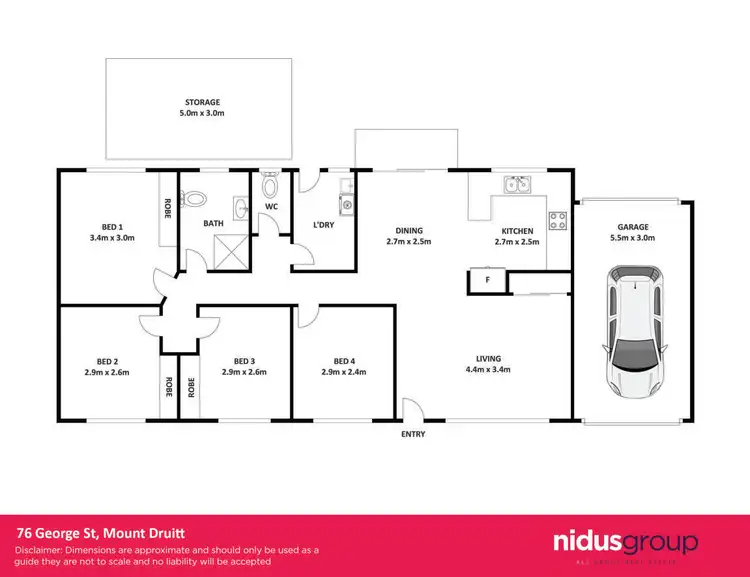Floorplan of Homely house listing, 76 George Street, Mount Druitt NSW 2770