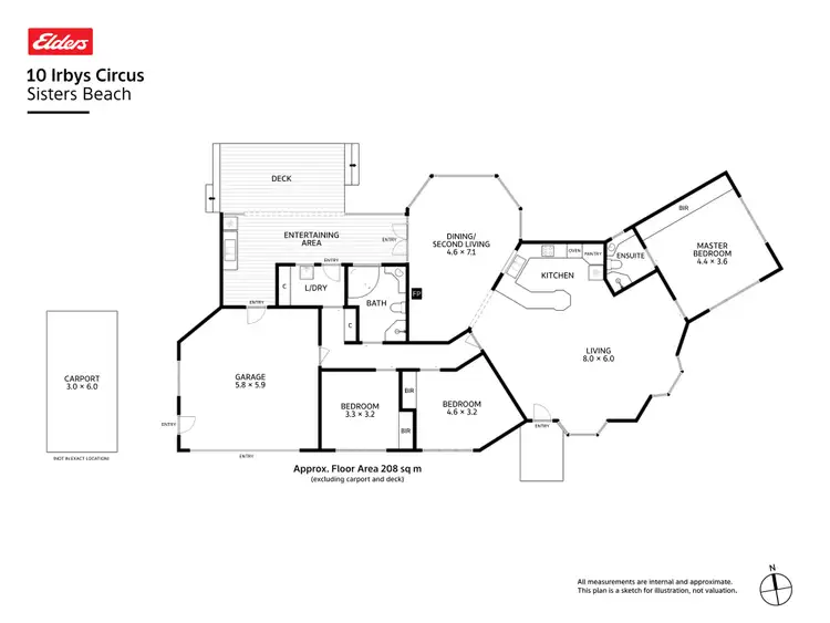 Floorplan of Homely house listing, 10 Irbys Circus, Sisters Beach TAS 7321