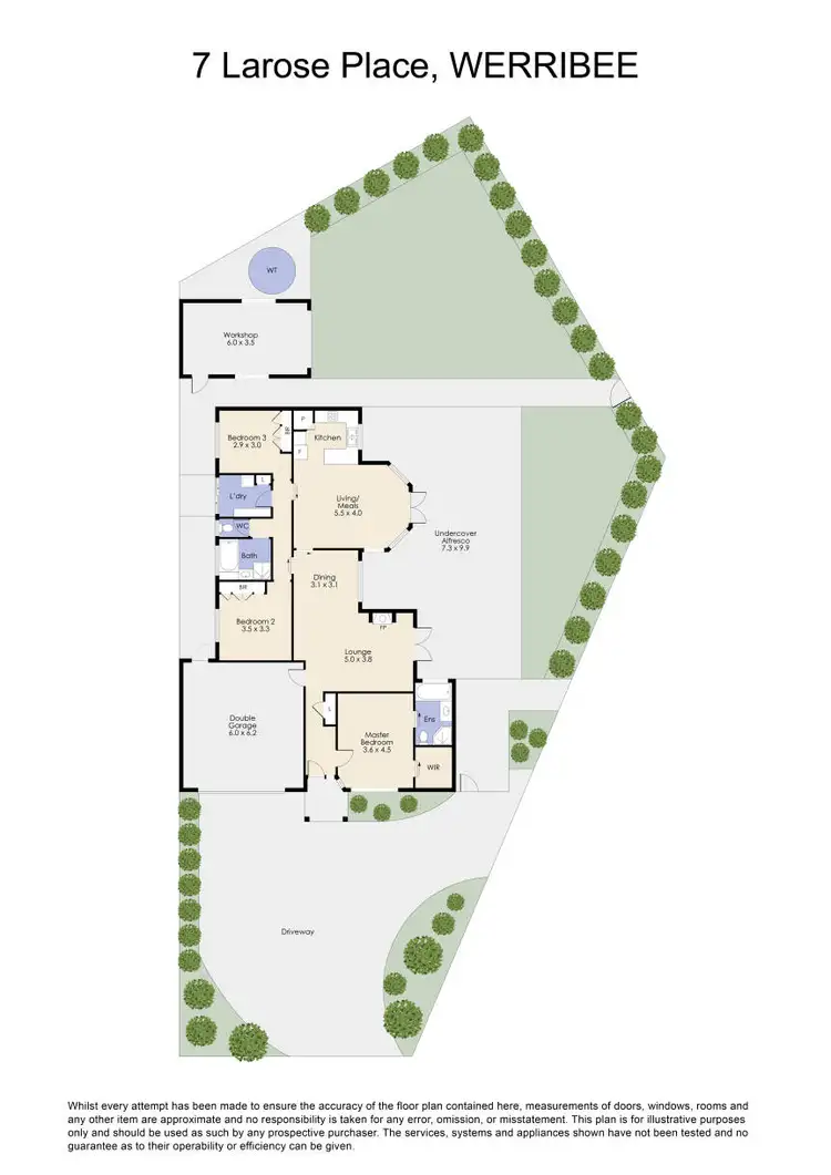 Floorplan of Homely house listing, 7 Larose Place, Werribee VIC 3030