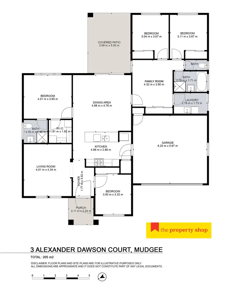 Floorplan of Homely house listing, 3 Alexander Dawson Court, Mudgee NSW 2850