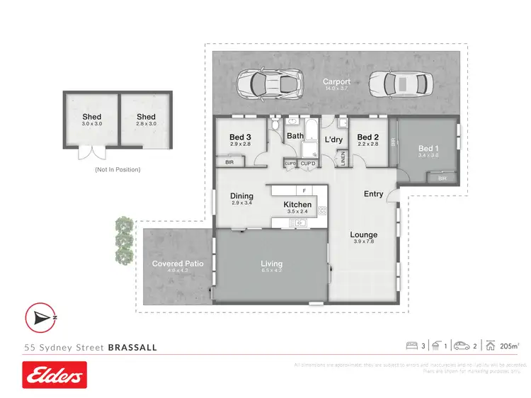 Floorplan of Homely house listing, 55 Sydney Street, Brassall QLD 4305