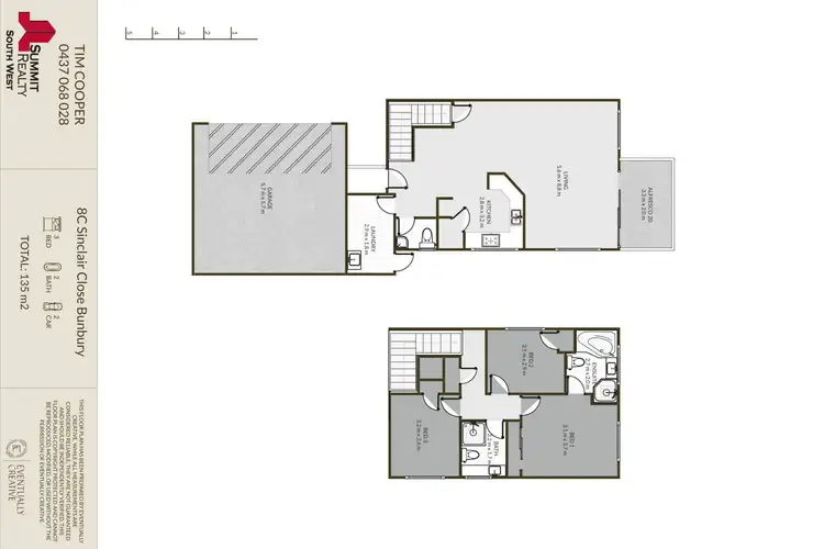 Floorplan of Homely unit listing, 8C Sinclair Close, Bunbury WA 6230