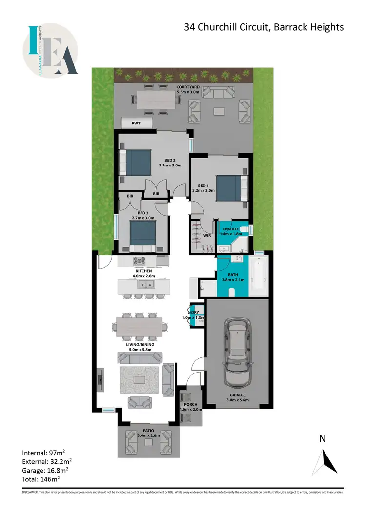 Floorplan of Homely house listing, 34 Churchill Circuit, Barrack Heights NSW 2528