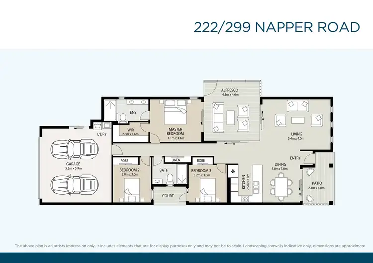 Floorplan of Homely retirement listing, 222/299 Napper Road, Arundel QLD 4214